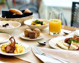 Frühstück Tisch von Oben 3