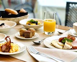 Frühstück Tisch von Oben 3