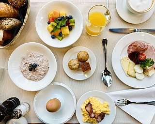 Frühstück Tisch von Oben 3