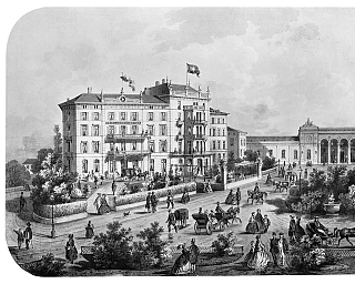 Stich Schweizerhof um 1900